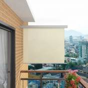 Auvent latéral de balcon multifonctionnel - Crème