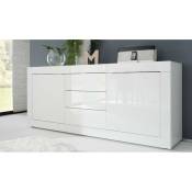 Azura Home Design - Buffet basic 210cm blanc - Blanc