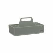Bac de rangement Toolbox / Compartimenté - 32 x 16 cm - Vitra gris en plastique