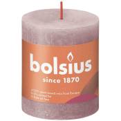 Bolsius - Stumpenkerze Rustiko Shine 8x7cm eschenrot