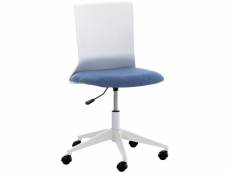Chaise de bureau originale apolda , bleu/tissu