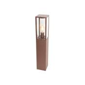 Charlois - Lampe sur pied extérieur - 1 lumière - l 14 cm - Brun rouille - Rustique - éclairage extérieur - Brun rouille - Qazqa