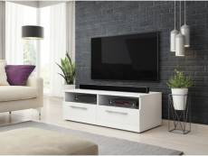 Classic zumbi meuble tv blanc / blanc brillant 100cm