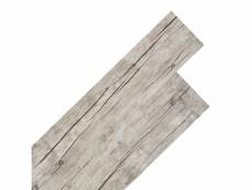 Contemporain matériaux de construction edition stockholm planche de plancher pvc autoadhésif 5,02 m² chêne délavé