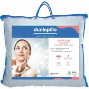 Dunlopillo - Lot de 2 oreillers Plumes Fermes - 100% plumettes - 60/60 Blanc