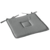 Enjoy Home - Galette plate à nouettes 40 x 40 cm lola 100% coton coloris gris