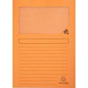 Exacompta - Paquet de 100 pochettes coin papier 120 g orange - Orange