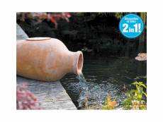 Fontaine de jardin en terracotta aquaarte amphora filtre