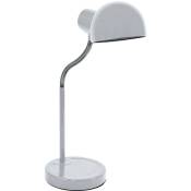 Gefom - Lampe de bureau flexible blanche - métal - Blanche