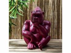 Gorille magnesia rouge h54cm