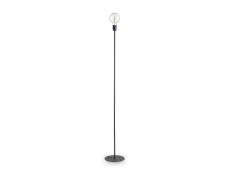 Ideal lux microphone - lampadaire d'intérieur 1 lumière noir, e27