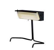 Lampe de table Biny LED / Réédition 1957 - H 33 cm - DCW éditions blanc en métal