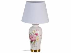 Lampe en céramique floral 54 cm