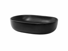 Lavabo en céramique noir mat vasque à poser pour