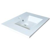 Le Quai Des Affaires - Plan de toilette glam 60cm / Blanc/ - Blanc