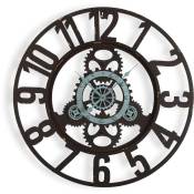 London Horloge Murale pour la Cuisine, le Salon, la Salle à Manger ou la Chambre. Pendule Murale, , Dimensions (h x l x l) 60 x 4,5 x 60 cm, Métal,