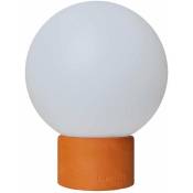 Lumisky - Lampe de table touch effet beton orange led