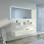 Meuble de salle de bain manciano 1600 - Blanc