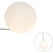Nura - Lampadaire - 1 lumière - ø 45 cm - Blanc - Moderne - éclairage extérieur - Blanc - Qazqa