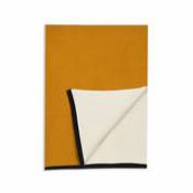 Plaid Double jeu / Laine - 130 x 170 cm - Maison Sarah Lavoine jaune en tissu