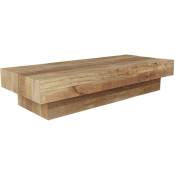 Rendez-vous Déco - Table basse Aréto en bois de manguier - Marron