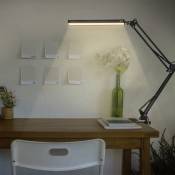 Swanew - Lampe de Bureau led 10W Lampe de Table Architecte Pliable avec Clamp, Bras Pivotant en Métal,Atténuation et Température de Couleur Réglable