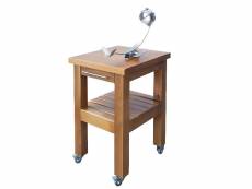 Table à jambon en bois avec support à jambon rotatif à 360º en acier inoxydable - longueur 57 xprofondeur 51 xhauteur 90 cm