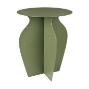 Table d'appoint en fer vert 35 x 45 cm Urna - Broste