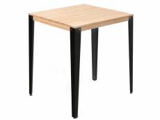 Table mange debout lunds 59x59x110cm noir-naturel. Box furniture CCVL5959108 NG-NA