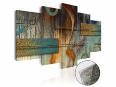 Tableaux en verre acrylique décoration murale motif note exotique 100x50 cm tva110046