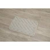 Tapis polyester relief briques 40X60CM - taupe Tendance