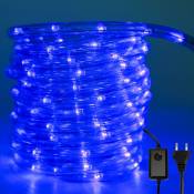 Tube Lumineux Extérieur led Guirlande Lumineuse Décoration avec 720 Lampes et Adapteur d'alimentation Bleu 30M - Tolletour