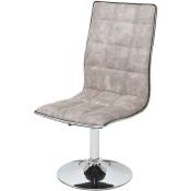 2x chaise de salle à manger HW C-C41, fauteuil, tissu
