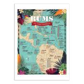 Affiche 50x70 cm - Best rums in the world - Frog Posters
