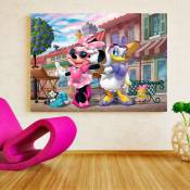 Ag Art - Poster xxl intisse Minnie et Daisy en ville Disney 155X115 cm