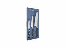 Arcos - set de 3 couteaux de cuisine inox 805900 - série opera