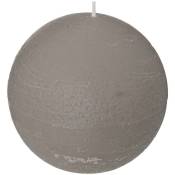 Atmosphera - Bougie boule rustique gris 445g créateur d'intérieur - Gris
