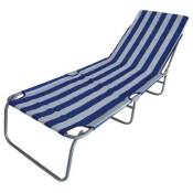 Chaise longue de plage Taormina 182x58x25h jardin piscine