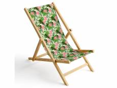 Chaise longue pliable en bois fauteuil de plage pliant en hetre classique lit de plage paume lumineuse 1 [119]