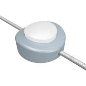 Creative Cables - Interrupteur unipolaire à pédale Creative Switch blue ciel Blanc - Blanc