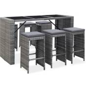 Design In - Ensemble Table de bar + 6 Chaises de bar