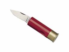 Divers - 73.r - couteau cartouche rouge 6,5cm inox