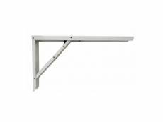 Equerres d´ acier pliant abat-table blanc 30x52cm. E3-87597