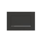 Geberit - Plaque de déclenchement noir mat laqué, chromé brillant Sigma30 pour rinçage interrompable, à visser