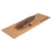 Indoorboard Wave planche d'équilibre + tapis + rouleau
