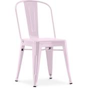 Industrial Style - Chaise en acier de salle à manger - Design industriel - Nouvelle édition - Stylix Rose pâle - Acier, Metal - Rose pâle