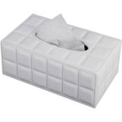 Jusch - Support de boîte à mouchoirs/couvercle rectangulaire moderne pour serviettes de table, support de rangement pour mouchoirs, distributeur de
