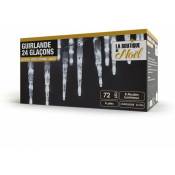 La Boutique De Noel - Guirlande glaçon stalactite blanc froid - blanc froid