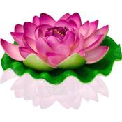 Lanterne Flottante Lotus Parme - Lanterne Fleur de Lotus - Lanterne Lotus Artificielle pour Décoration Extérieure Mariage, Piscine, Décor Extérieur