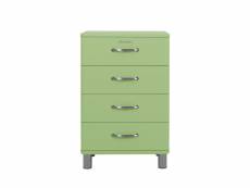 Malibu - petit meuble de rangement vintage l60cm - couleur - vert